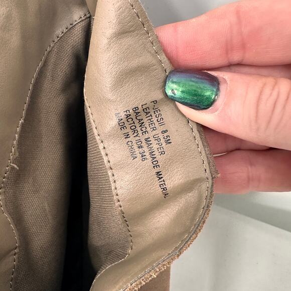 Steve Madden Jessii Suede Brown Leather Heeled Boots Booties Size 8.5 - Picture 6 of 8